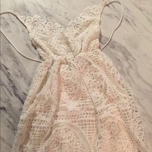 White lace dress